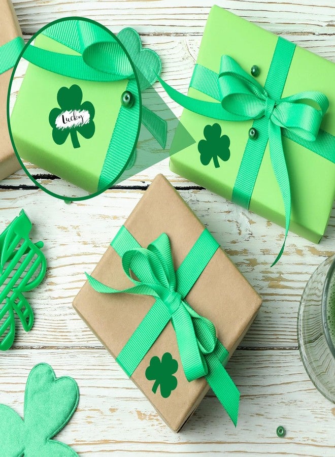 Whaline 100 Pcs St. Patrick's Day Shamrock Scratch Off Sticker Labels Green Irish Clover Scratch Off Game Card Decals for Holiday DIY Crafts Raffle Party Supplies - Image 5